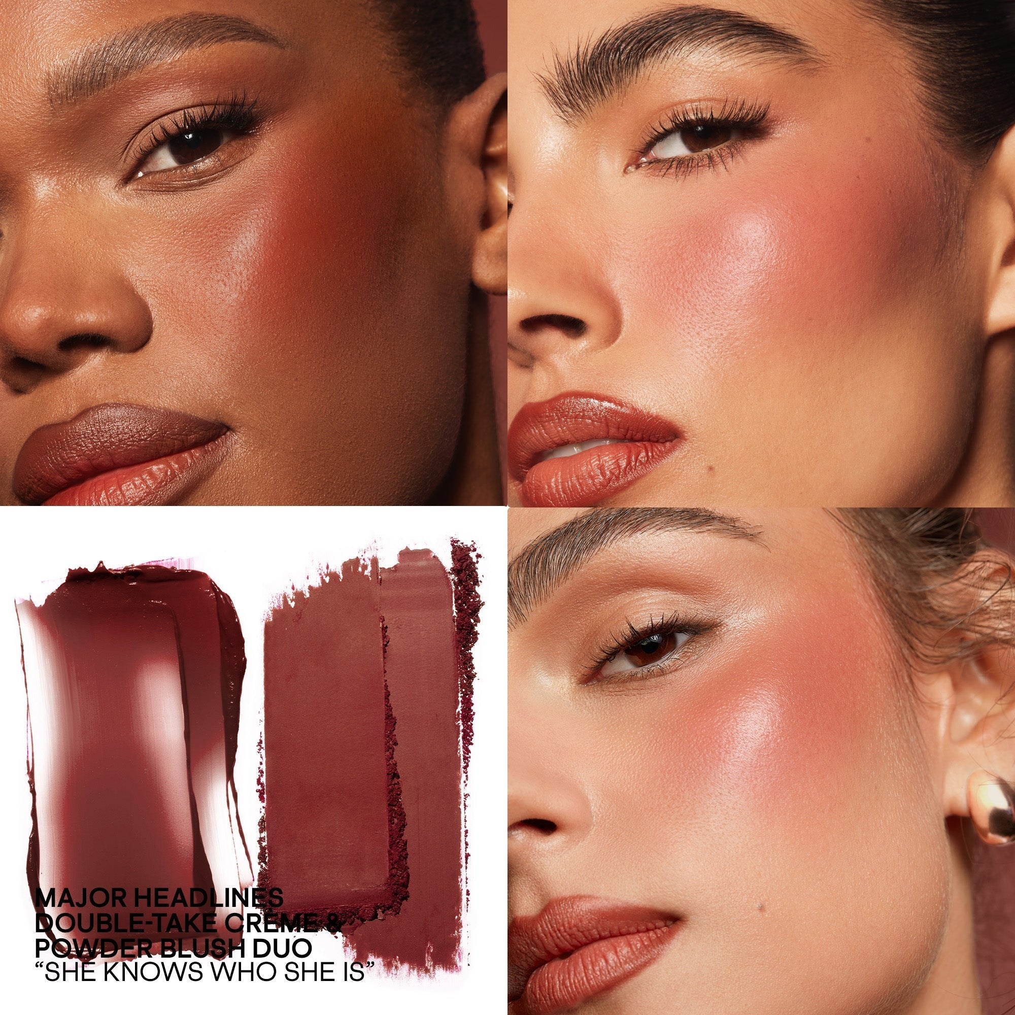 Mini Major Headlines Double-Take Crème & Powder Blush Duo
